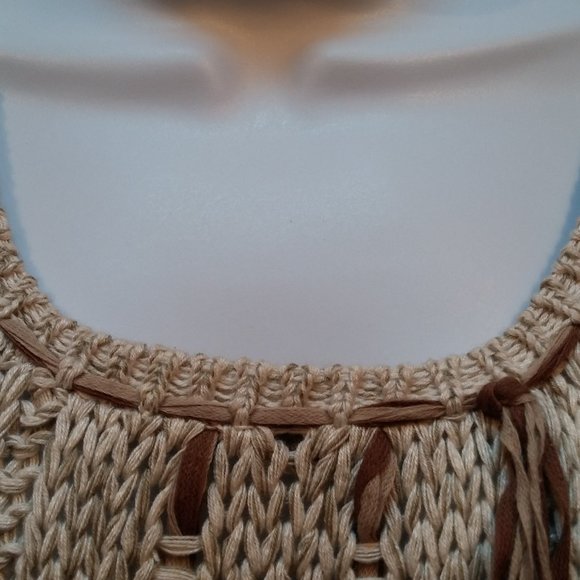 Vintage Pronto Moda Sleeveless Sweater Boho Women's L - Picture 6 of 10